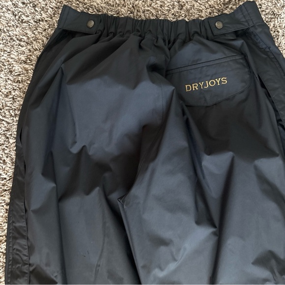 DryJoy by FootJoy Men's Black Golf Pants Adjustable Velcro Bottom Zipper - Picture 8 of 9